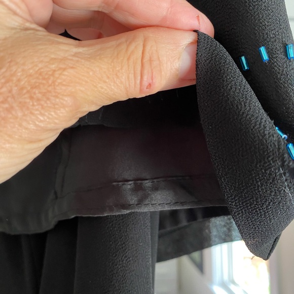 Nylon Beaded Lined Sleeveless Pants Suit - Picture 11 of 11